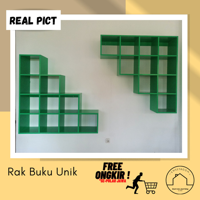 Rak buku lingkaran - rak buku - rak perpustakaan - rak -rak kekinian