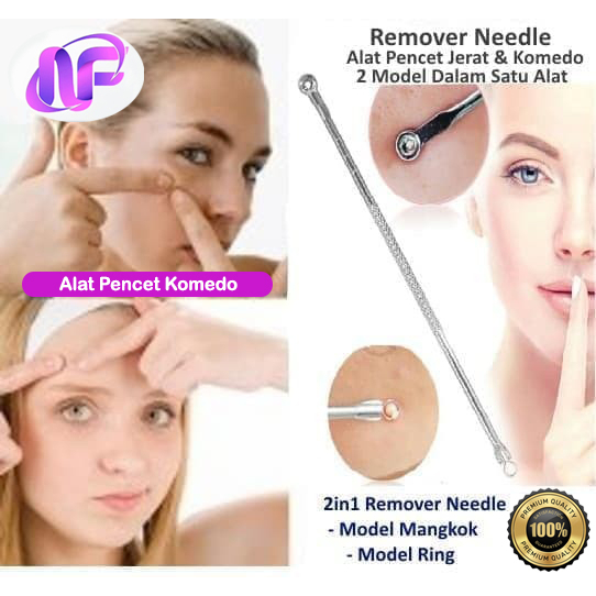 Alat Pencet Jerawat Komedo Pinset Perawatan Pembersih Wajah Muka