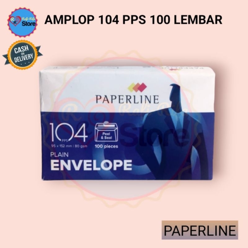 

Amplop 104 PPS Putih Polos 100 Lembar Envelope Paperline