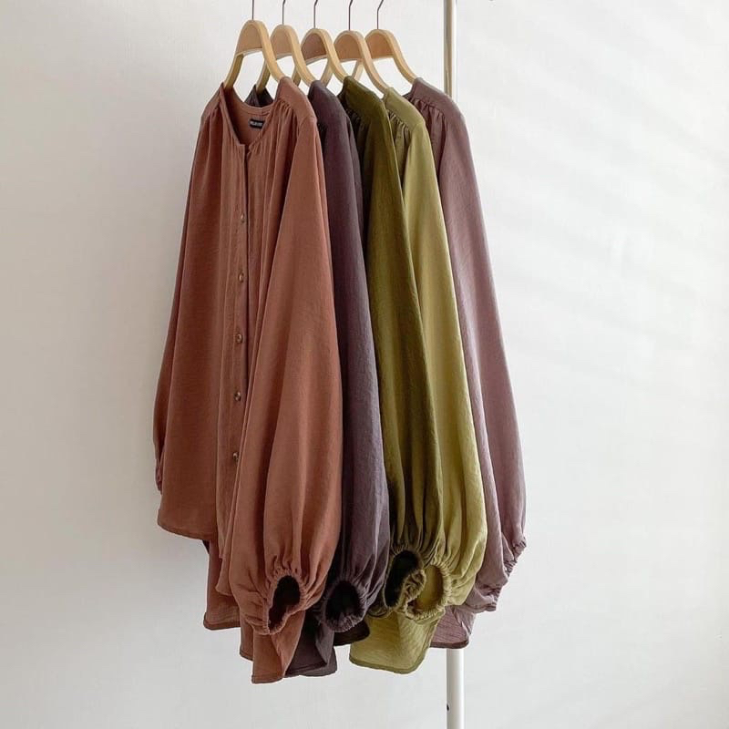 Arsyy.id - Atasan Cavella Blouse - Atasan Blouse Crinkle - Atasan Wanita - Kemeja Blouse - Kemeja Po