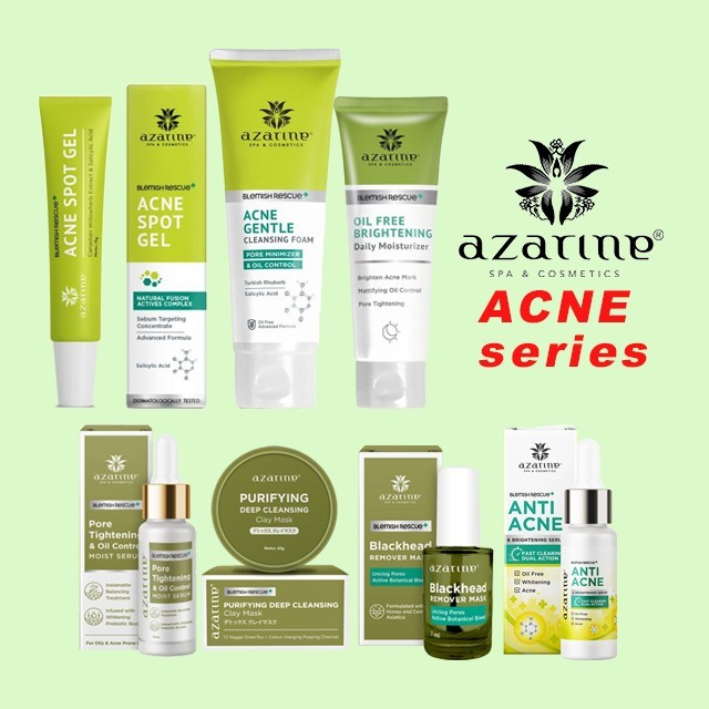 [BPOM] AZARINE BLEMISH RESCUE ACNE INTENSE & REPAIR SERIES ACNE SPOT GEL - FACE WASH - SCRUB