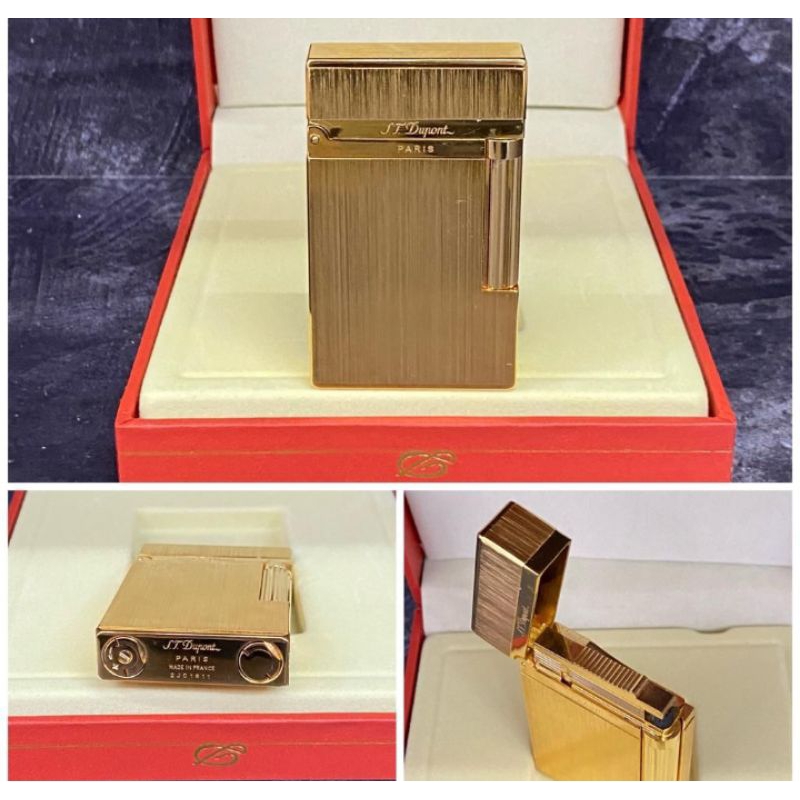 korek api St Dupont gold polos silver bisa custom