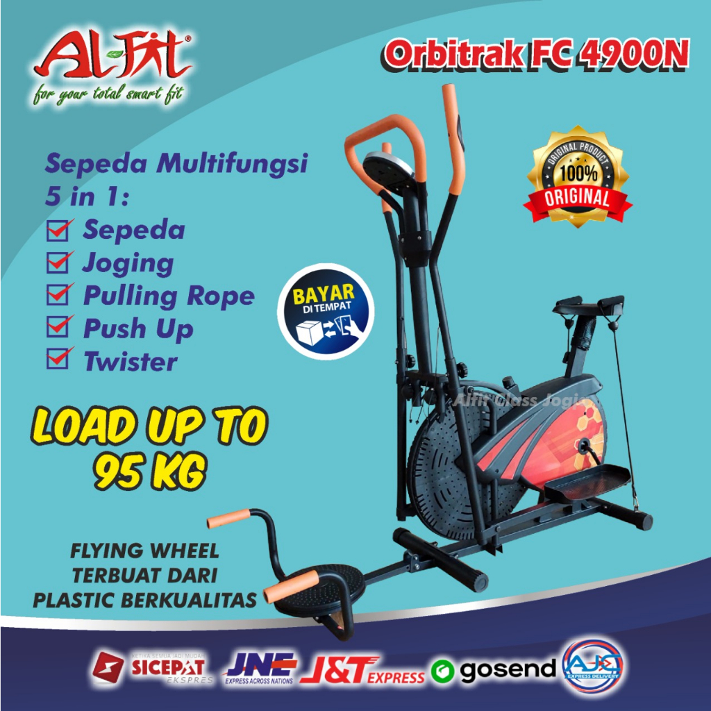 Sepeda Statis Alat Fitness Fc 4900 N Orbitrek 5F Olahraga Fitnes Sepeda