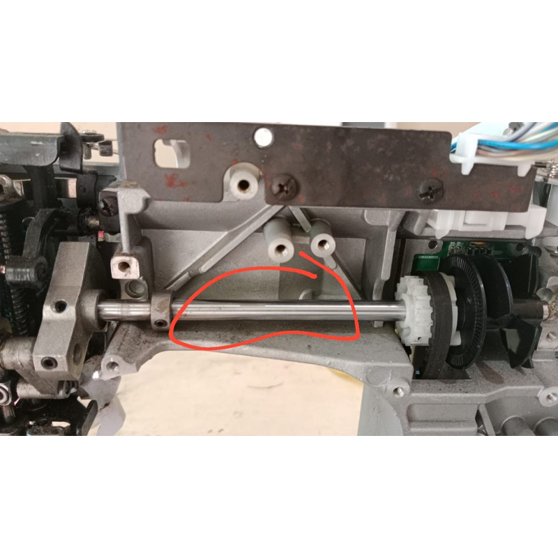 Besi as atas mesin bordir CNY