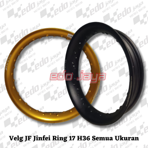 (PROMO) Rim Velg Velk Pelk JF Jinfei U Shape Ring 17 Ukuran 215/250/300 H36 Black Doff