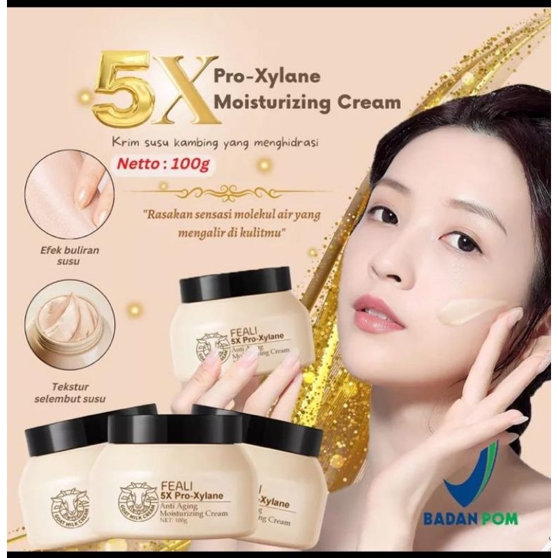 FEALI MOISTURIZER CREAM & GOAT MILK ANTI AGING PELDMBAB WAJAH FEALI