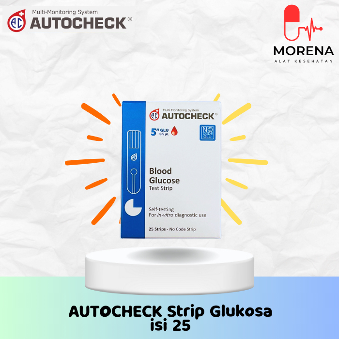 AUTOCHECK - Strip Uji Glukosa / Gula Darah isi 25