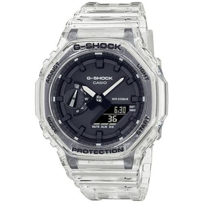 G-SHOCK GA 2100 Transparant/Black