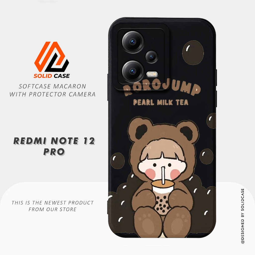 Case Redmi Note 12 Pro Terbaru 2023- Casing Hp Redmi Note 12 Pro [LUCU] Softcase Procamera Full Sili