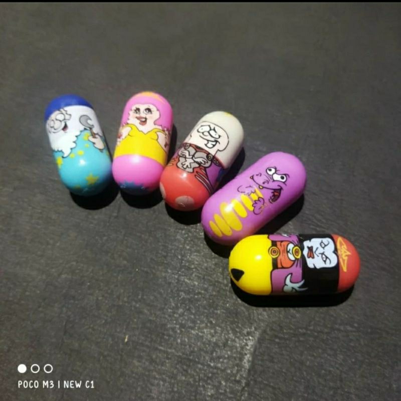 rare mighty beanz series 1 set fairytale #6-#10 moose