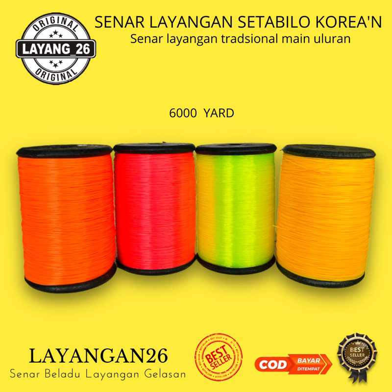 BENANG KENUR LAYANGAN SETABILO KOREA 6000 YARD GROSIR LAYANGAN26