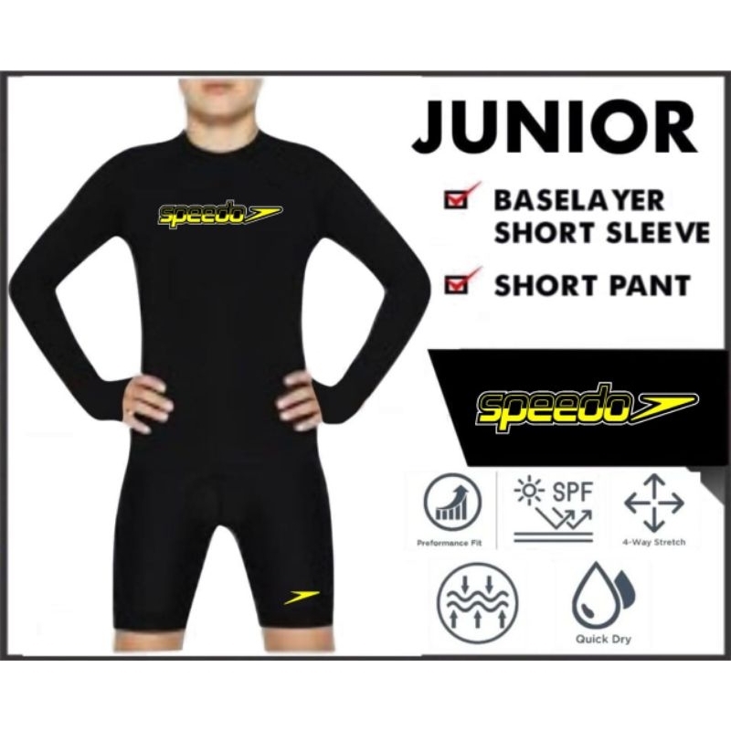 Setelan anak junior Jersey renang junior dan celana leging pendek anak pria dan wanita