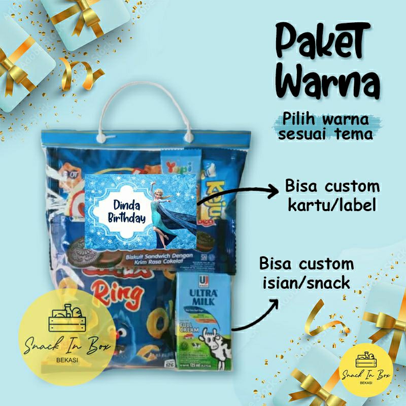 

( TANPA MINIMAL ORDER ) Snack UlangTahun / Bingkisan UlangTahun Tema 1 Warna
