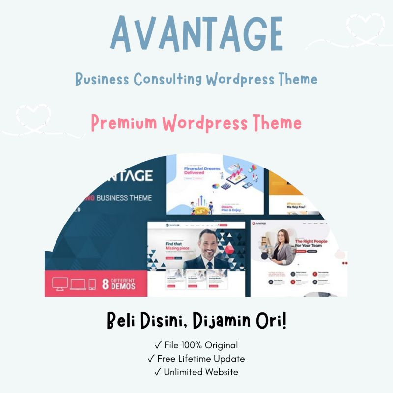 Avantage Business Consulting Wordpress Theme + Bonus / Theme Premium Wordpress
