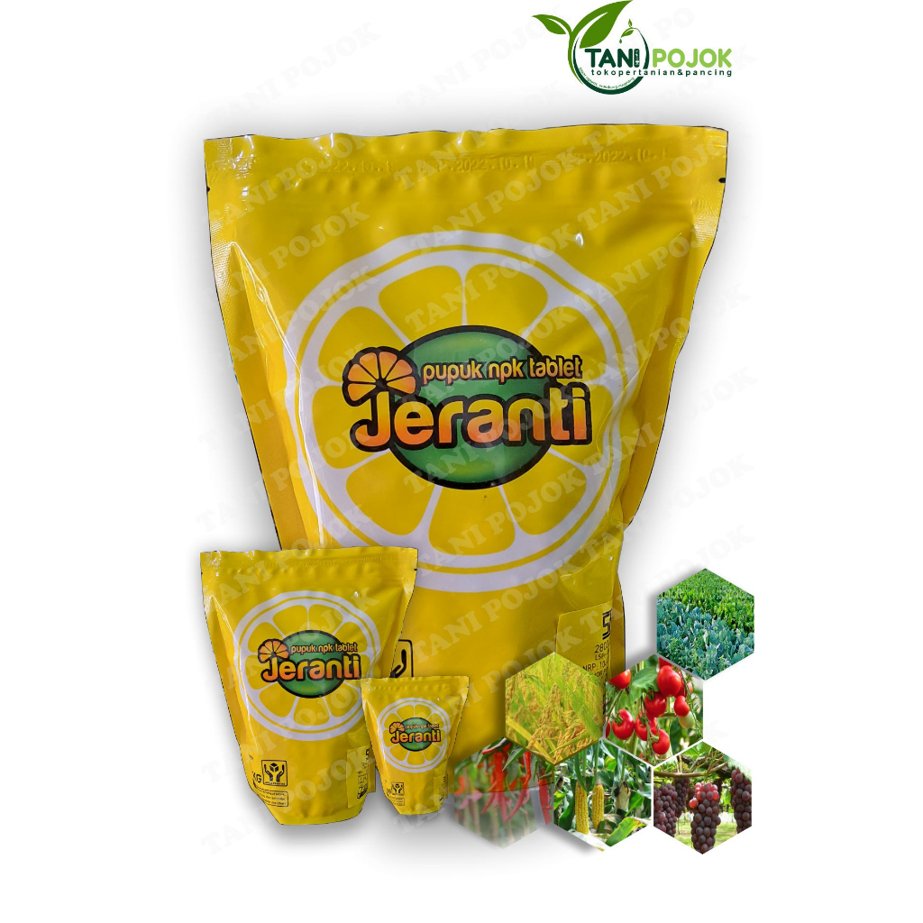 PUPUK  NPK  JERANTI 1 KG NPK TABLET UNTUK BUAH DAN SAYURAN DAN TANAMAN PERKEBUNAN