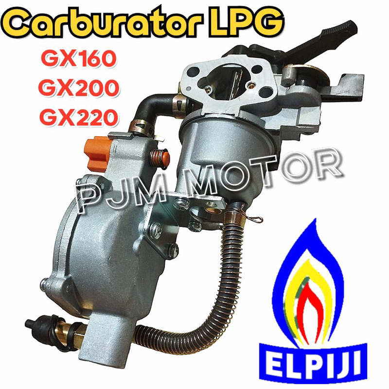 LPG Gas Gx160 Carburator karburator converter mesin pengerak Gx200 Gx220 5.5Hp 6.5Hp 7.5Hp