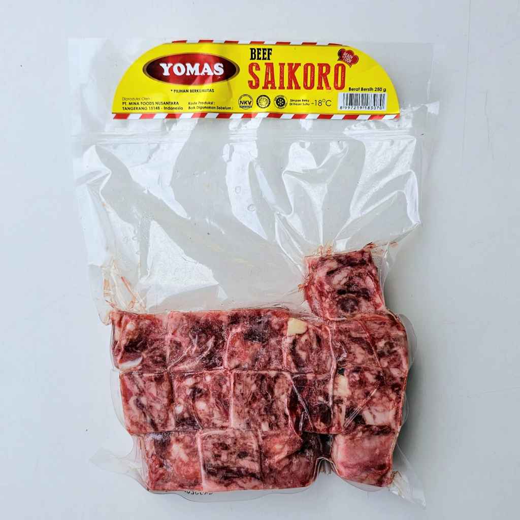 

YOMAS beef saikoro 250gr