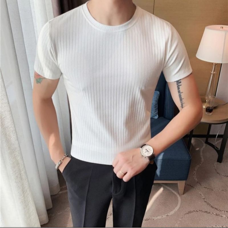 kaos lengan pendek pria import uniqlo