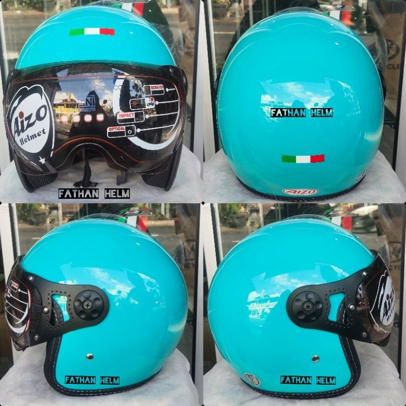 HELM PILOT ITALY ORIGINAL AIZO (Free BUBBLE WRAP+KARDUS)