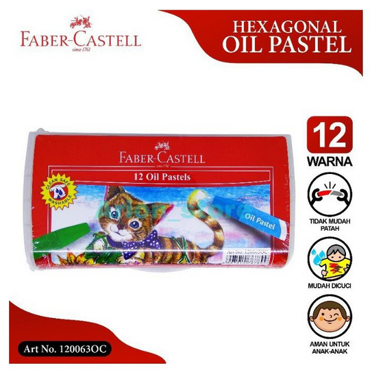 

CRAYON FABER CASTELL 12 W oil pastel