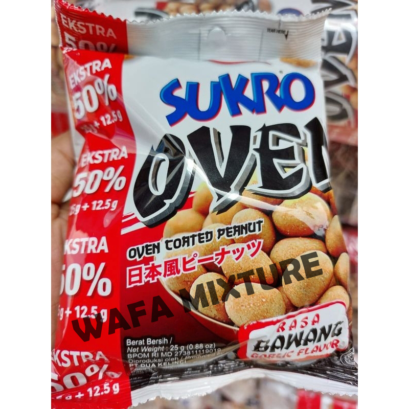 

SUKRO KACANG dua kelinci / kacang atom oven bawang 21gr+10gr BONUS