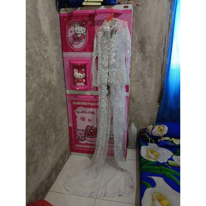 satu set kebaya akad putih (PL)