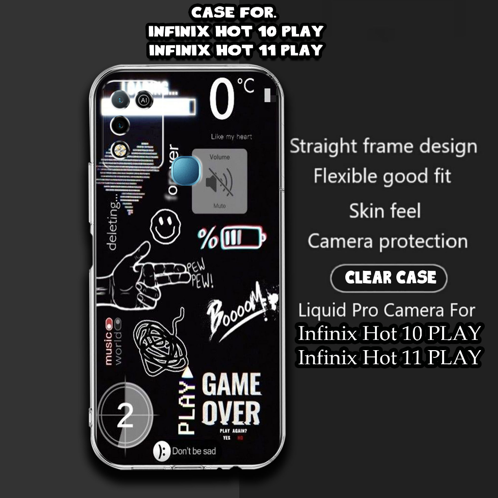 CASE Infinix HOT 11 PLAY / Infinix HOT 10 PLAY Motif [NASA TICKET] TERLARIS CASING Infinix HOT 11 PL