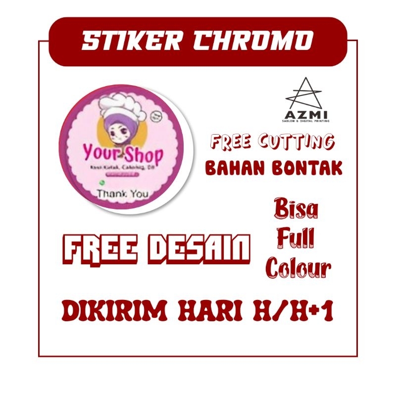 

[Free Desain] Cetak Stiker Label Kemasan Makanan Murah