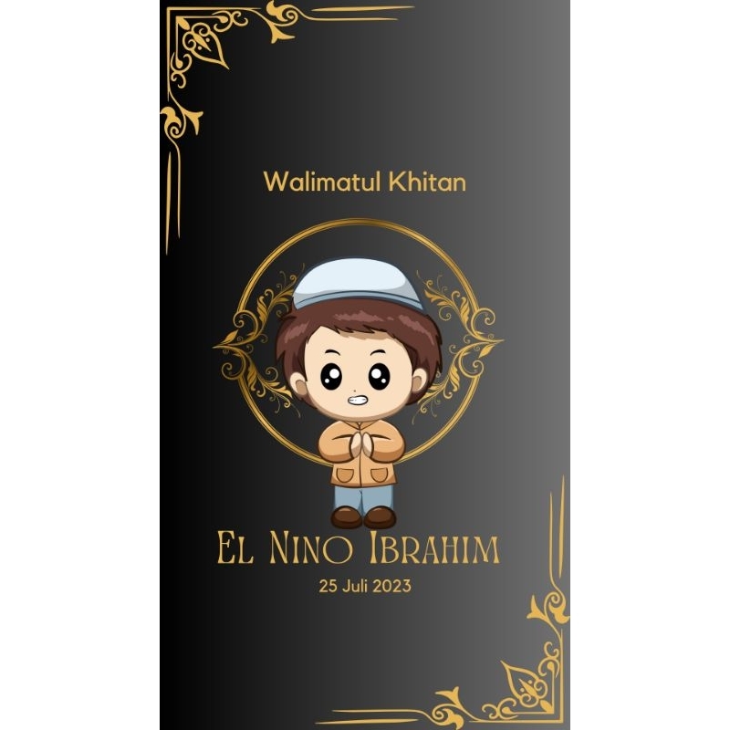 Undangan Khitanan Elegan