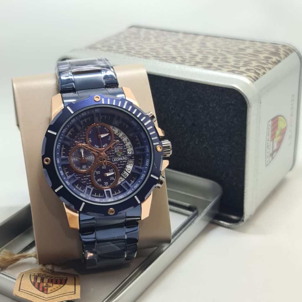 Jam Tangan Pria Leopard Rantai Original