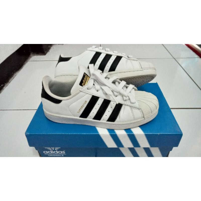 sepatu adidas superstar second ori size 36 ⅔