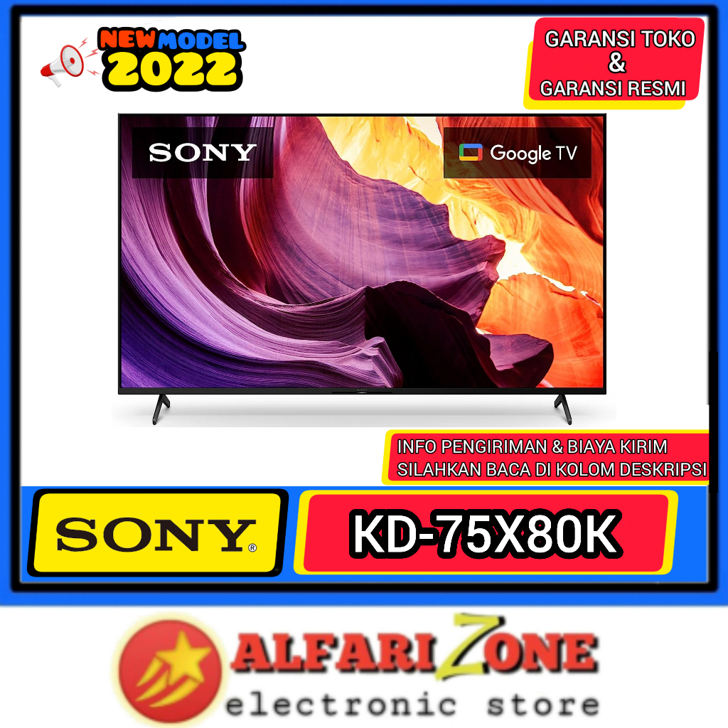 Sony KD-75X80K Smart tv sony 75 inch 4K 75X80K Google tv 75 tv 75