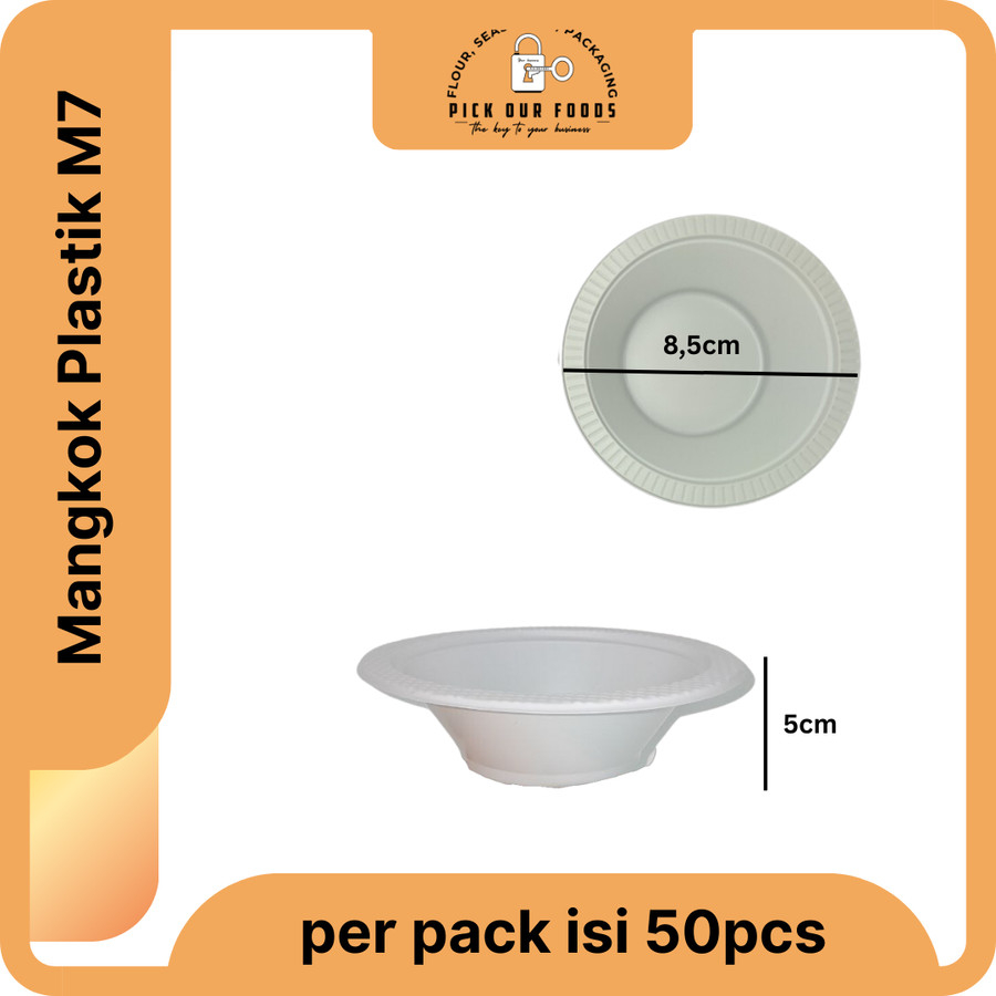 Mangkok Plastik M7 | Mangkok Bubur plastik | Mangkok Mika M 7