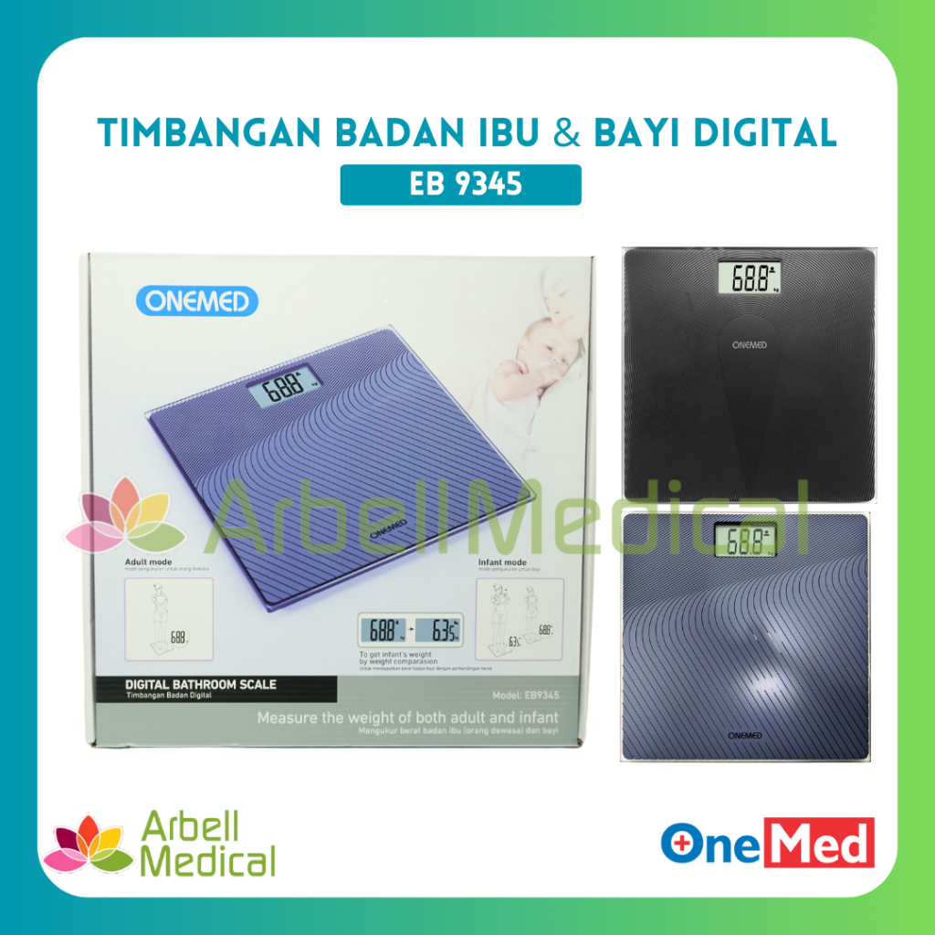 Timbangan Badan Digital Ibu&Bayi EB 9345 Onemed