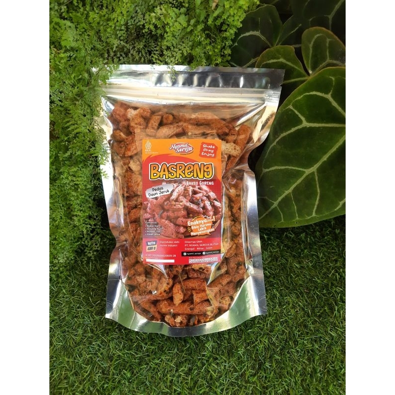 

Basreng Viral Pedas daun jeruk kemasan 450 g