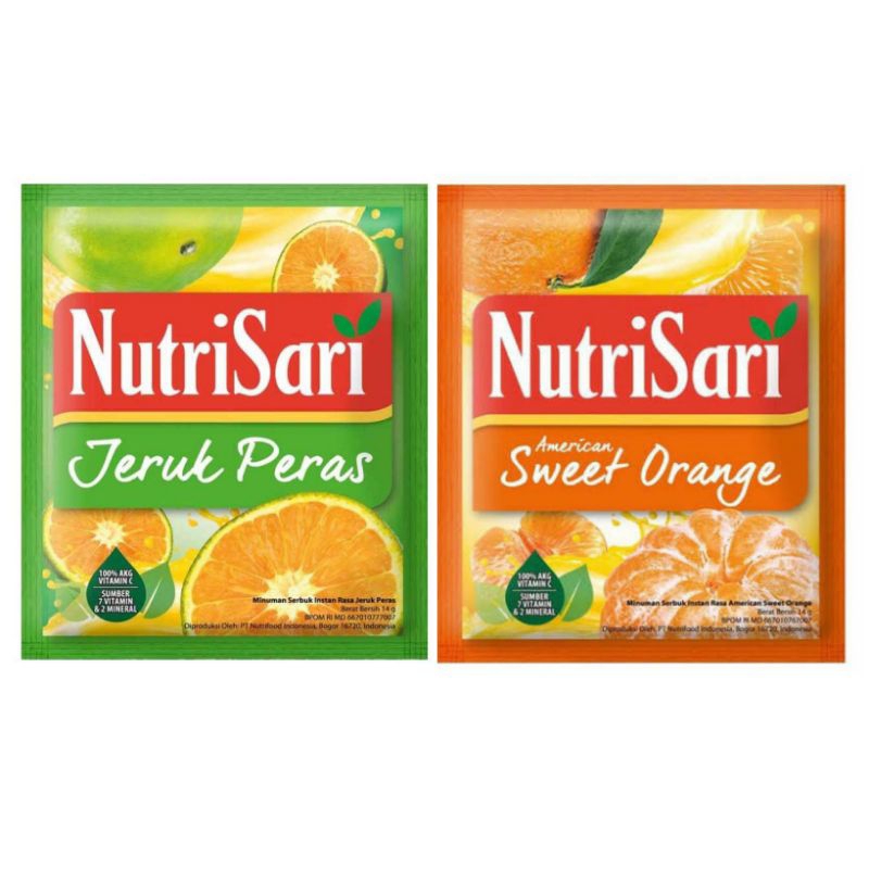 

NutriSari jeruk minuman jus instant American Sweet Orange jeruk peras