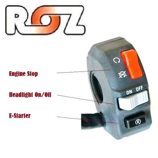 Holder Saklar Kanan ROZ Engine Stop On Off Stater ORIGINAL ROZ Universal KLX CRF WR KTM KX YZ Custom