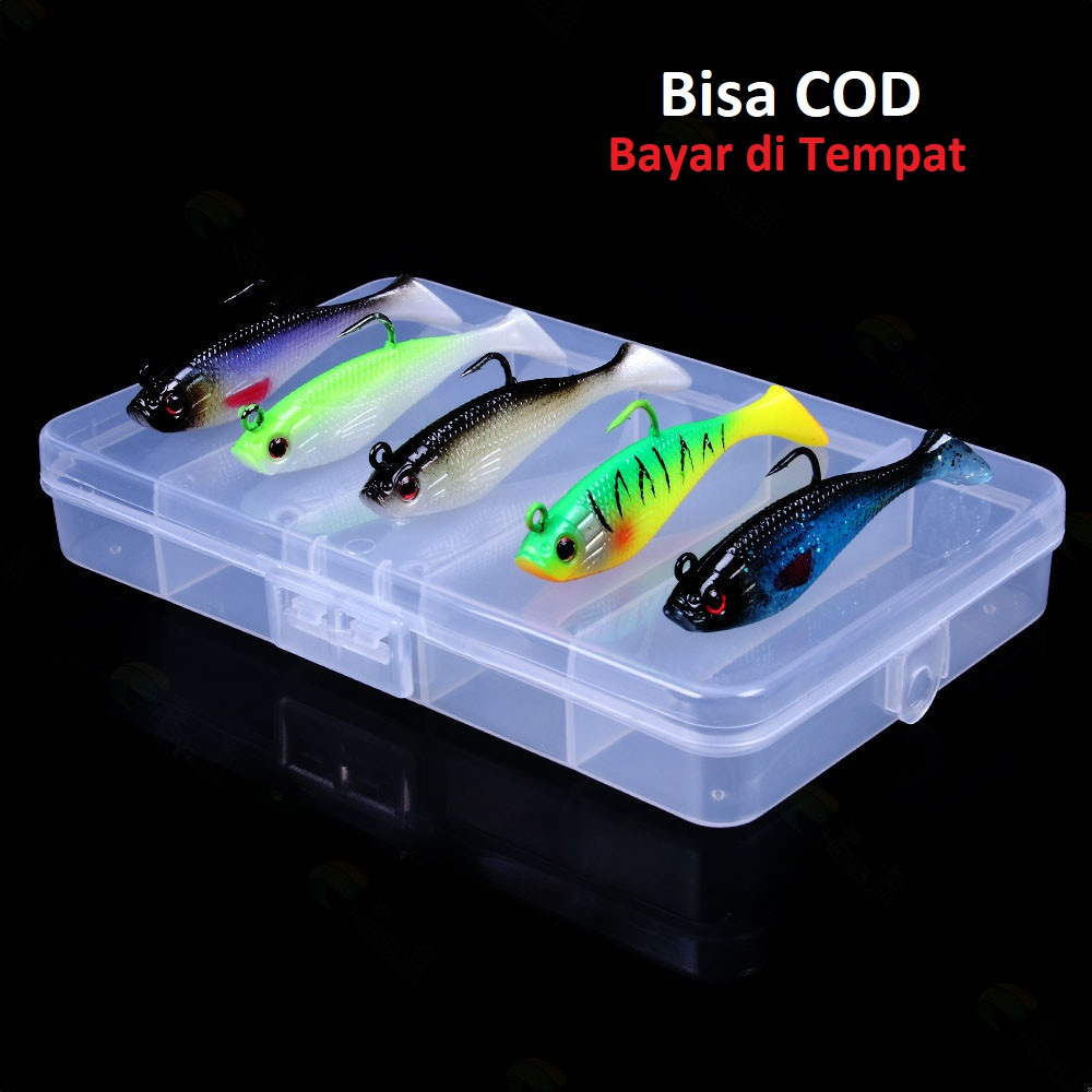 Soft Fish 8cm/10gr (1 Kotak isi 5) Umpan Pancing Soft Lure Ikan Belanak Soft Bait Fishing Lure