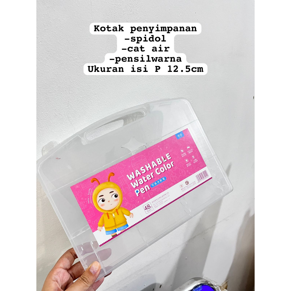 

TEMPAT SPIDOL / MIKA SPIDOL ISI 48 PCS & 36 PCS / TEMPAT SEPIDOL TRANSPARANT / BOX SPIDOL TRANSPARANT