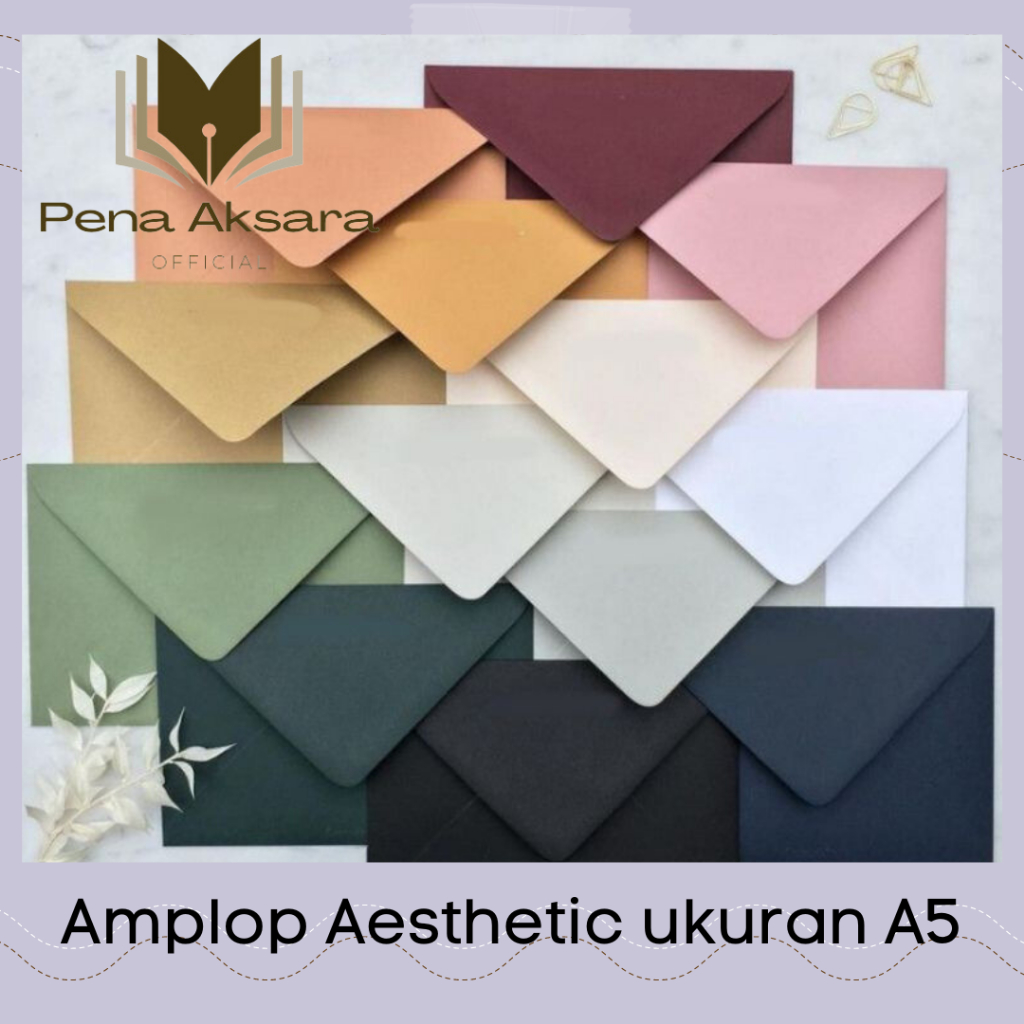 

AMPLOP VINTAGE AESTHETIC UKURAN A5 15 x 21cm BERBAGAI MACAM WARNA MURAH