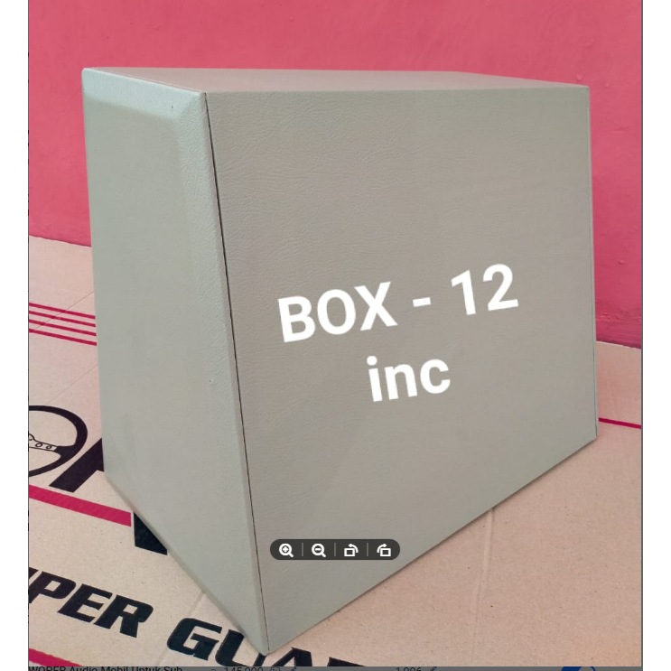BOX SPEAKER SUBWOOFER MOBIL 12 INCH MDF TEBAL - Terbaik Box Subwoofer 12 Inch - Box Mdf 12 Inch - BOX 12" STANDAR / PICK UP FULL CREAM - BOX SPEAKER SUBWOOFER MOBIL WARNA CREAM