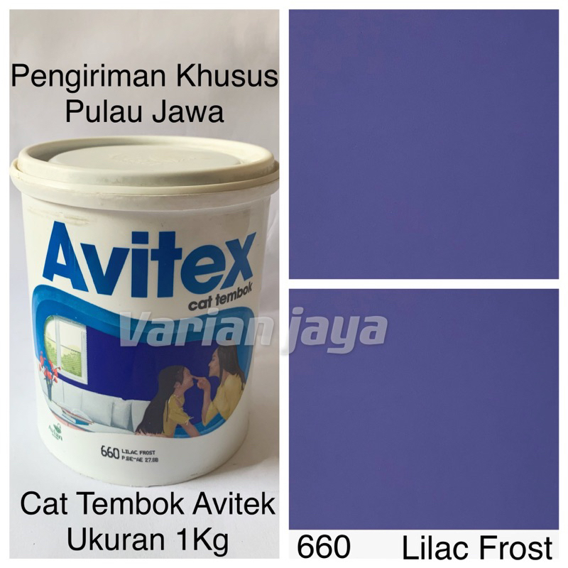 Cat Tembok Ungu 1kg Avitex Lilac Frost 660