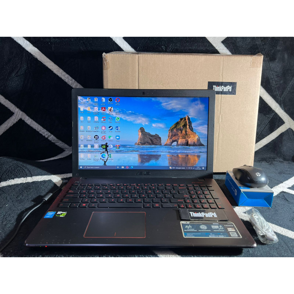 Laptop Gaming Desain Asus X550J Core i7 4720HQ Nvidia Mulus