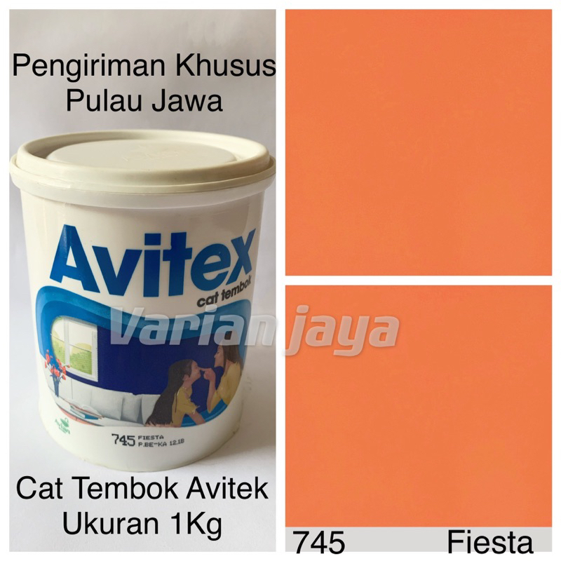 Cat Tembok 1kg Orange Avitex Fiesta 745
