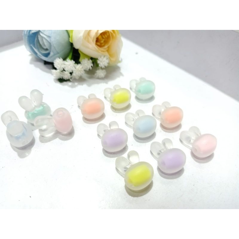 450gr mote isi kepala kelenci manik2 gelang&kalung