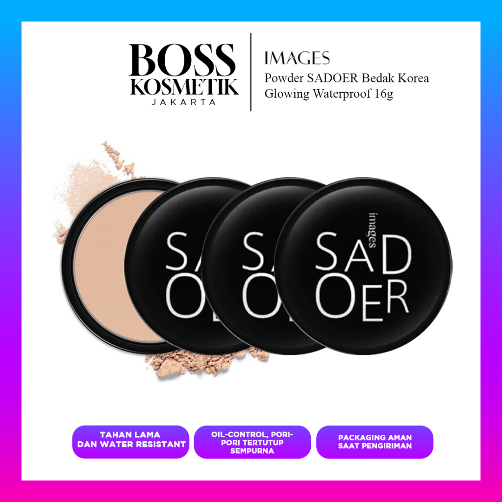 IMAGES POWDER SADOER GLOWING WATERPROOF BEDAK PADAT ANTI AIR TAHAN LAMA