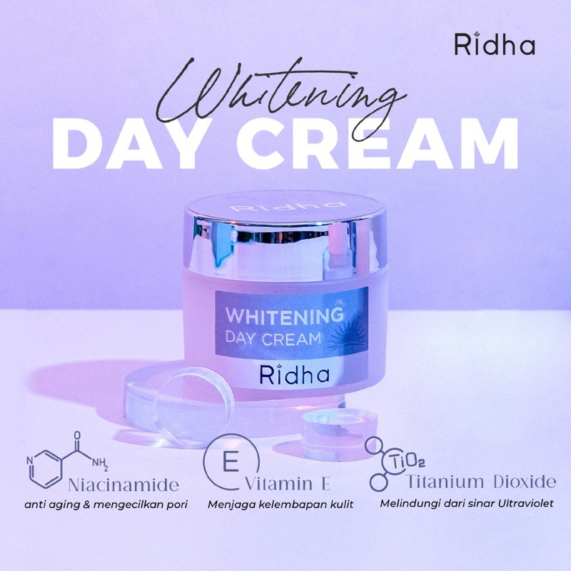 Ridha Whitening Day & Night Cream 20gr
