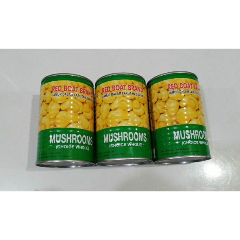 

NEW !! Red Boat Mushroom 425gr / Jamur Kancing Kaleng Champignons