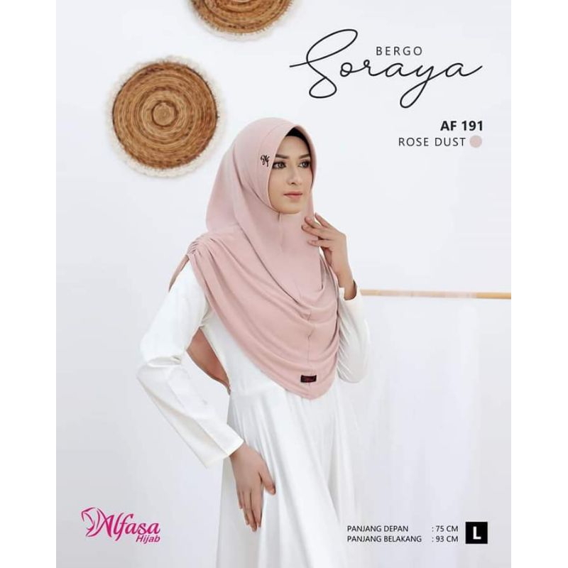 Alfasa Hijab Bergo Soraya Jilbab Instan Jersey Serena