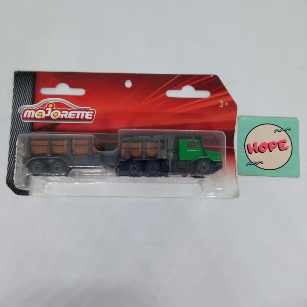 Majorette Trailer Mercedes-Benz Zetros Log transporter Original
